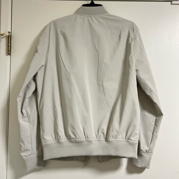 DENIM & FLOWER Men's Classic Bomber Jacket - Sand / Khaki - S - Picture 10 of 12